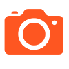 Orange Camera Icon