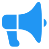 Blue Marketing Icon