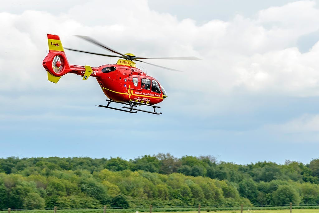 How does SBN support the Midlands Air Ambulance...?